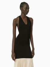 Charger l&#39;image dans la galerie, Halter neck mermaid dress in black and white - Nina Ricci
