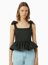 Load image into Gallery viewer, Peplum top in black - Nina Ricci
