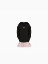 Load image into Gallery viewer, Peplum hoodie dress in black - Nina Ricci
