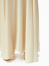 Charger l&#39;image dans la galerie, Long bias cut skirt in champagne - Nina Ricci
