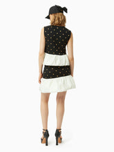 Load image into Gallery viewer, Polka dot peplum top in black - Nina Ricci
