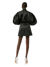 Load image into Gallery viewer, Satin cropped bomber in black - Nina Ricci
