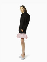 Charger l&#39;image dans la galerie, Peplum hoodie dress in black - Nina Ricci
