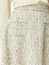 Load image into Gallery viewer, Mini tweed flared skirt in light beige - Nina Ricci
