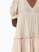 Charger l&#39;image dans la galerie, Silk cotton blend babydoll dress in pink - Nina Ricci
