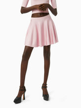 Load image into Gallery viewer, Mini cotton flared skirt in pink - Nina Ricci
