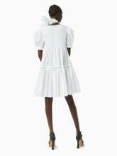 Charger l&#39;image dans la galerie, Poplin babydoll dress in white - Nina Ricci
