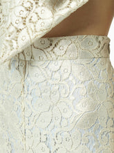 Load image into Gallery viewer, Guipure lace flare pants in silver - Nina Ricci
