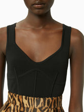 Charger l&#39;image dans la galerie, Corset detail top in black - Nina Ricci
