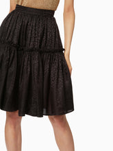 Load image into Gallery viewer, Midi babydoll leopard skirt - Nina Ricci
