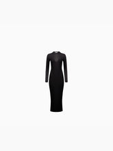 Charger l&#39;image dans la galerie, Heart neckline dress in black - Nina Ricci
