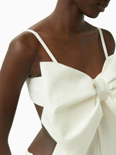 Load image into Gallery viewer, Linen bow bralette in natural - Nina Ricci
