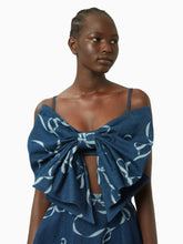 Charger l&#39;image dans la galerie, Denim bow bralette raw denim - Nina Ricci
