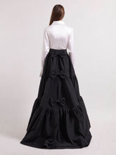 画像をギャラリービューアに読み込む, Black Taffeta Maxi Skirt
