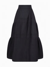 画像をギャラリービューアに読み込む, Black Taffeta Maxi Skirt
