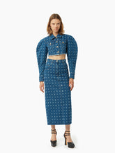 Load image into Gallery viewer, Cropped distressed denim jacket - Nina Ricci
