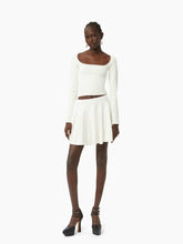 Charger l&#39;image dans la galerie, Mini Cotton Flared Skirt In White - Nina Ricci
