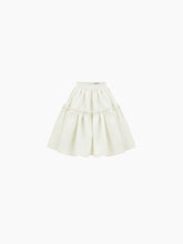 Charger l&#39;image dans la galerie, Midi babydoll taffeta skirt in natural - Nina Ricci
