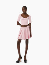 Charger l&#39;image dans la galerie, Heart neckline cropped top in pink - Nina Ricci
