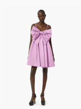 Charger l&#39;image dans la galerie, Bow front flared dress in lila - Nina Ricci
