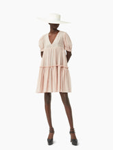 Charger l&#39;image dans la galerie, Silk cotton blend babydoll dress in pink - Nina Ricci
