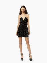 Charger l&#39;image dans la galerie, Bustier dress with bow details in black - Nina Ricci
