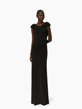 Charger l&#39;image dans la galerie, Fluid open back dress in black - Nina Ricci
