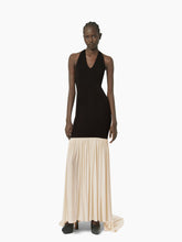 Charger l&#39;image dans la galerie, Halter neck mermaid dress in black and white - Nina Ricci
