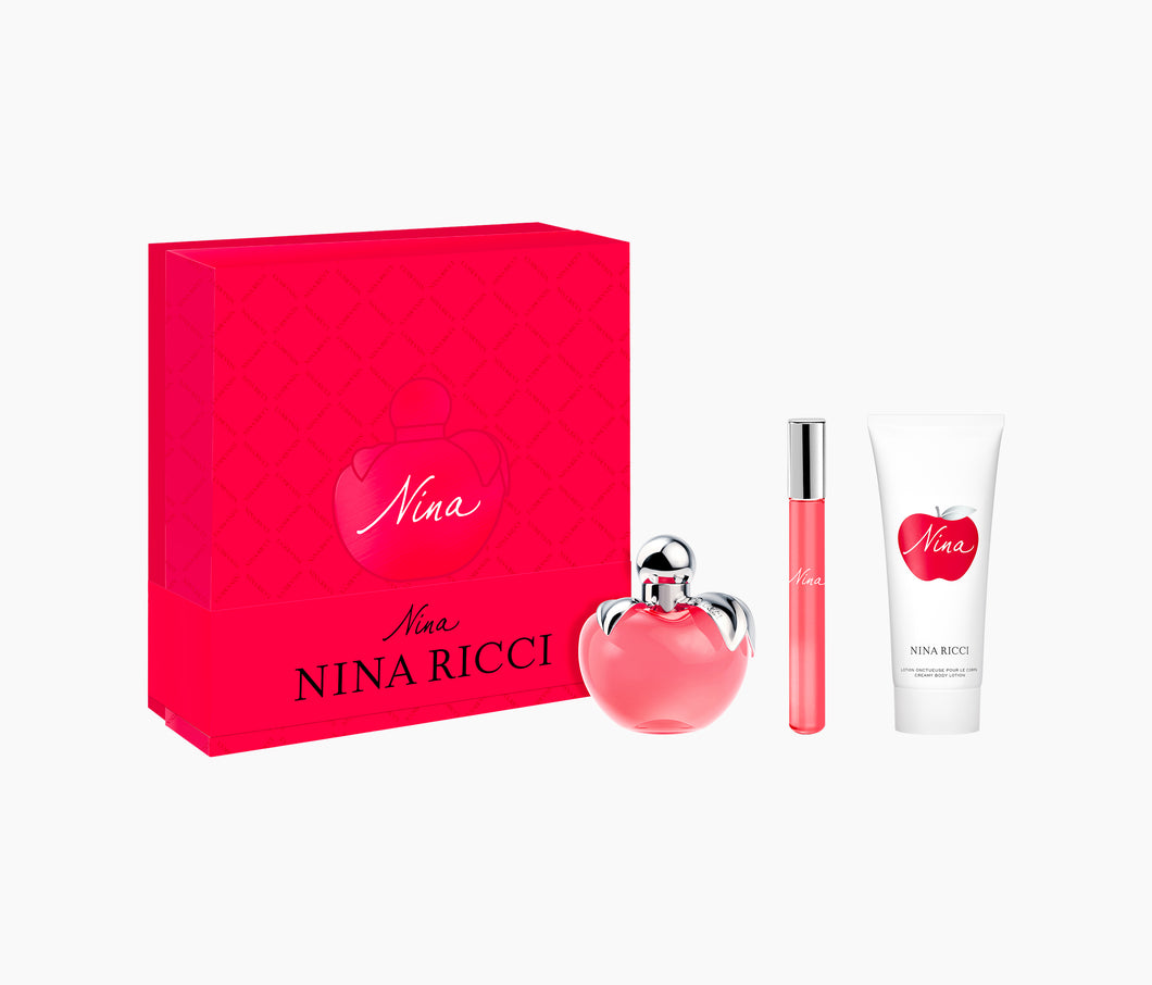 Coffret Nina 80ml, Lait Douceur pour le corps & Roll-On