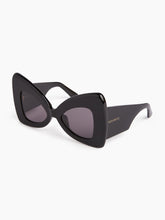 Load image into Gallery viewer, Precious butterfly shiny black Sunglasses
