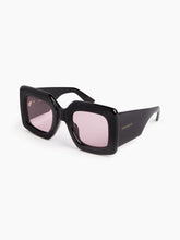 Load image into Gallery viewer, Precious square shiny black Sunglasses
