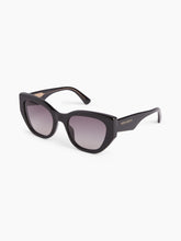 Charger l&#39;image dans la galerie, Lunettes de soleil Waves Butterfly noir brillant
