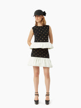 Load image into Gallery viewer, Polka dot peplum skirt in black - Nina Ricci
