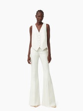 Load image into Gallery viewer, Draped open-back vest in white - Nina Ricci
