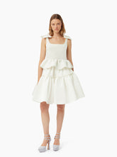 Charger l&#39;image dans la galerie, Midi babydoll taffeta skirt in natural - Nina Ricci
