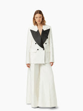 Charger l&#39;image dans la galerie, Jacquard Palazzo Pants In White - Nina Ricci
