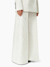 Charger l&#39;image dans la galerie, Jacquard Palazzo Pants In White - Nina Ricci
