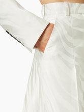 Charger l&#39;image dans la galerie, Jacquard Palazzo Pants In White - Nina Ricci
