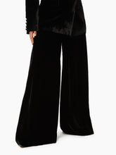 Charger l&#39;image dans la galerie, Velvet Flared Pants in Black - Nina Ricci
