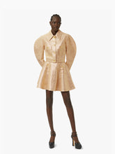 Charger l&#39;image dans la galerie, Mini flared skirt with pockets in gold - Nina Ricci
