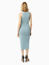 Charger l&#39;image dans la galerie, Heart neckline sleeveless dress in light blue - Nina Ricci
