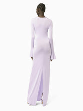 Charger l&#39;image dans la galerie, Fluid jersey midi dress in purple - Nina Ricci
