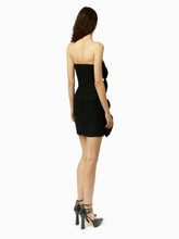 Charger l&#39;image dans la galerie, Bustier dress with bow details in black - Nina Ricci
