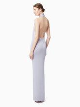 Charger l&#39;image dans la galerie, Halter neck draped dress in lilac - Nina Ricci
