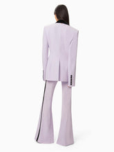 Charger l&#39;image dans la galerie, Tuxedo deyail blazer in light lilac - Nina Ricci
