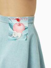 Charger l&#39;image dans la galerie, Mini denim flared skirt in light denim - Nina Ricci
