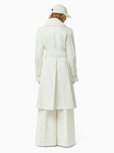 Charger l&#39;image dans la galerie, Linen trench coat in natural - Nina Ricci
