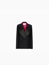 Charger l&#39;image dans la galerie, Oversized double-breasted blazer in black - Nina Ricci
