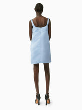 Load image into Gallery viewer, Satin mini a-line dress in blue - Nina Ricci
