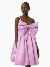 Charger l&#39;image dans la galerie, Bow front flared dress in lila - Nina Ricci
